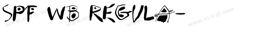 SPF WB Regula字体转换